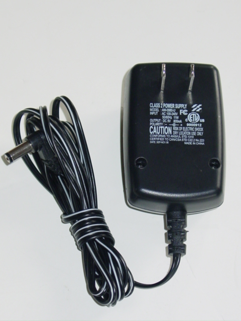 NEW AW-0980-U AC Adapter 9V 800mA 0.8A AW0980U